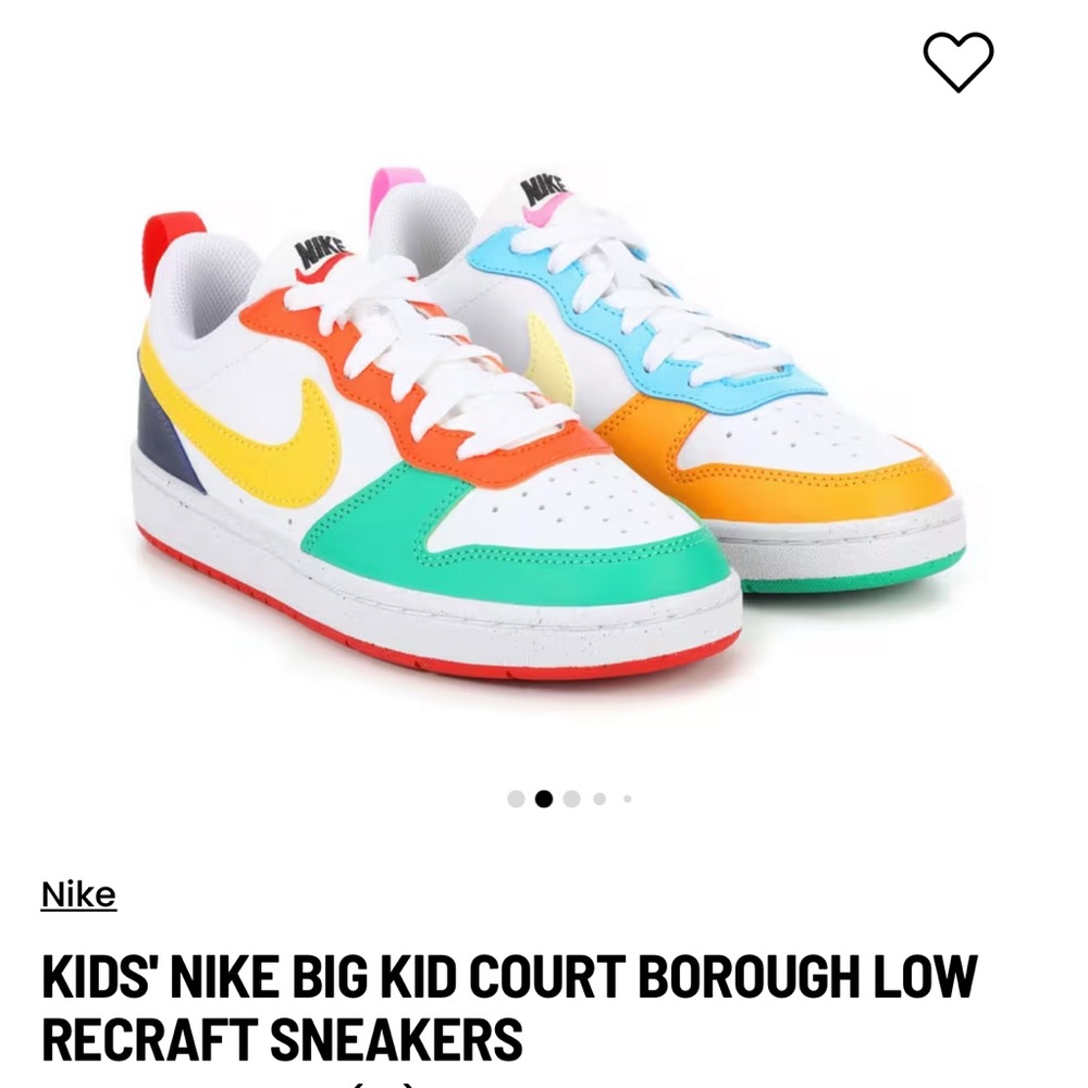 Nike Big Kid Court Kids' Sneakers Low Recraft